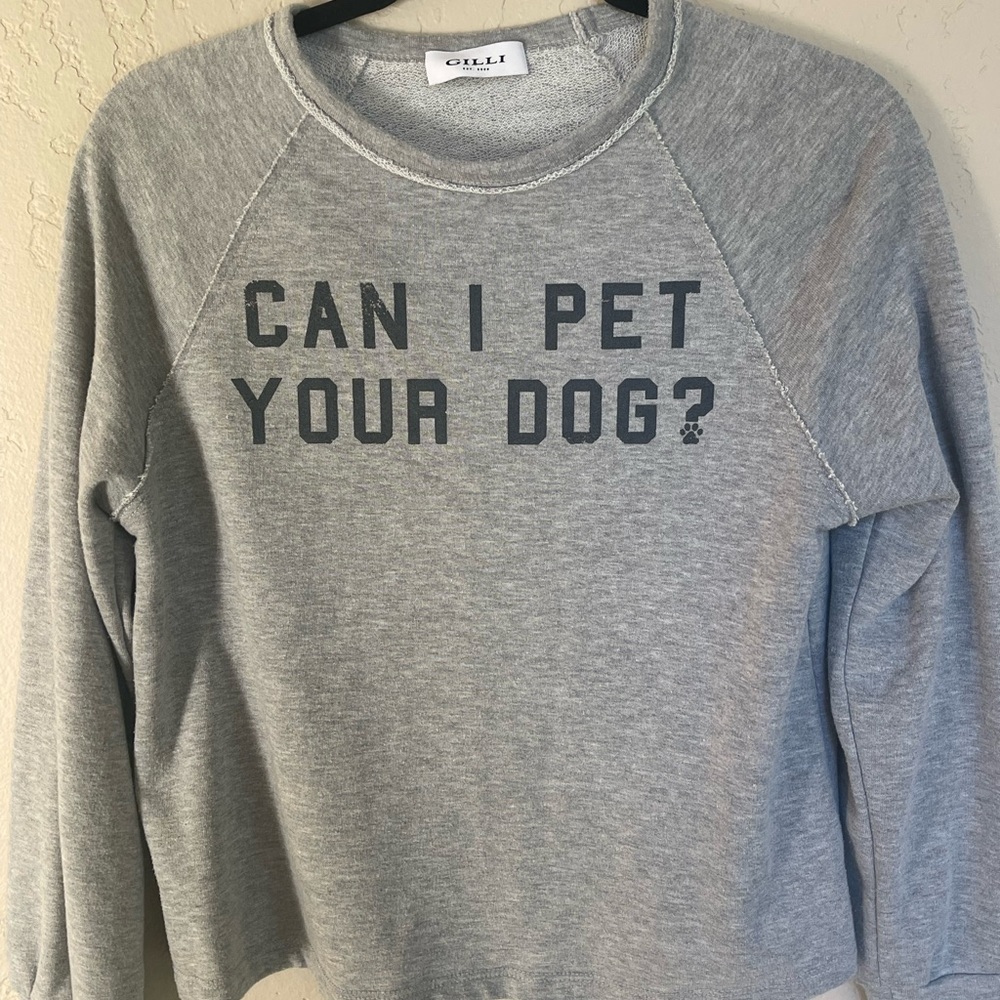 “can i pet your dog” crewneck